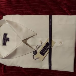 Mebs white button down dress shirt